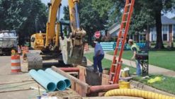 Horizontal directional drilling for gravity sewers