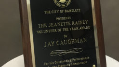 Caughman presented the 2017 Jeanette Rainey Award